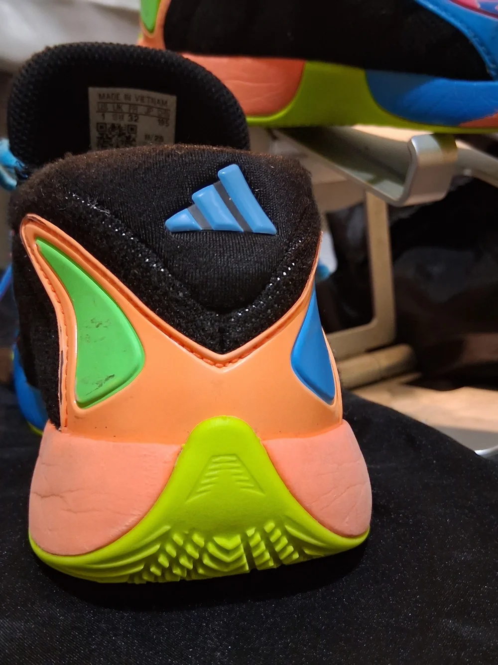 adidas Kids Neon Multicolor Sneakers - Pink, Blue & Neon Green